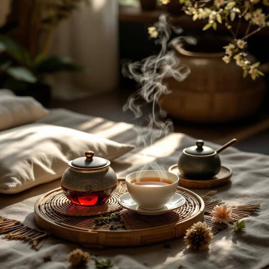 Cozy home tea space setup with budget-friendly decor and accessories