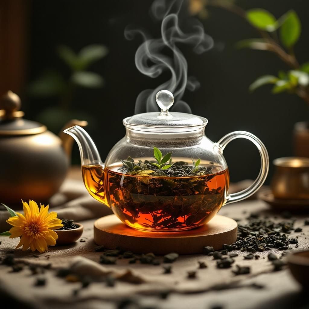 Gongfu tea set with gaiwan, Yixing teapot, and cups used in a guided Chinese tea ceremony