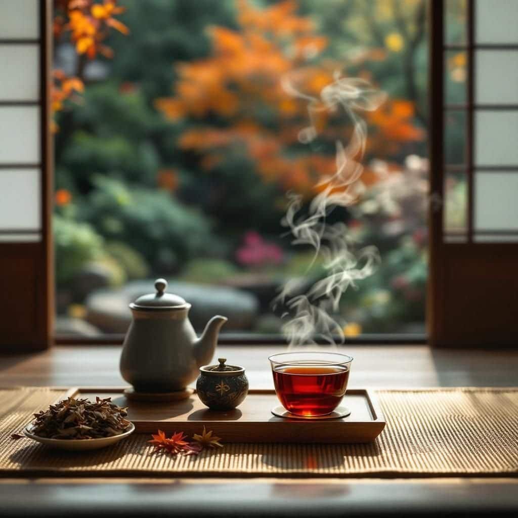 Traveler exploring Japan's tea regions with a map of Uji and Shizuoka