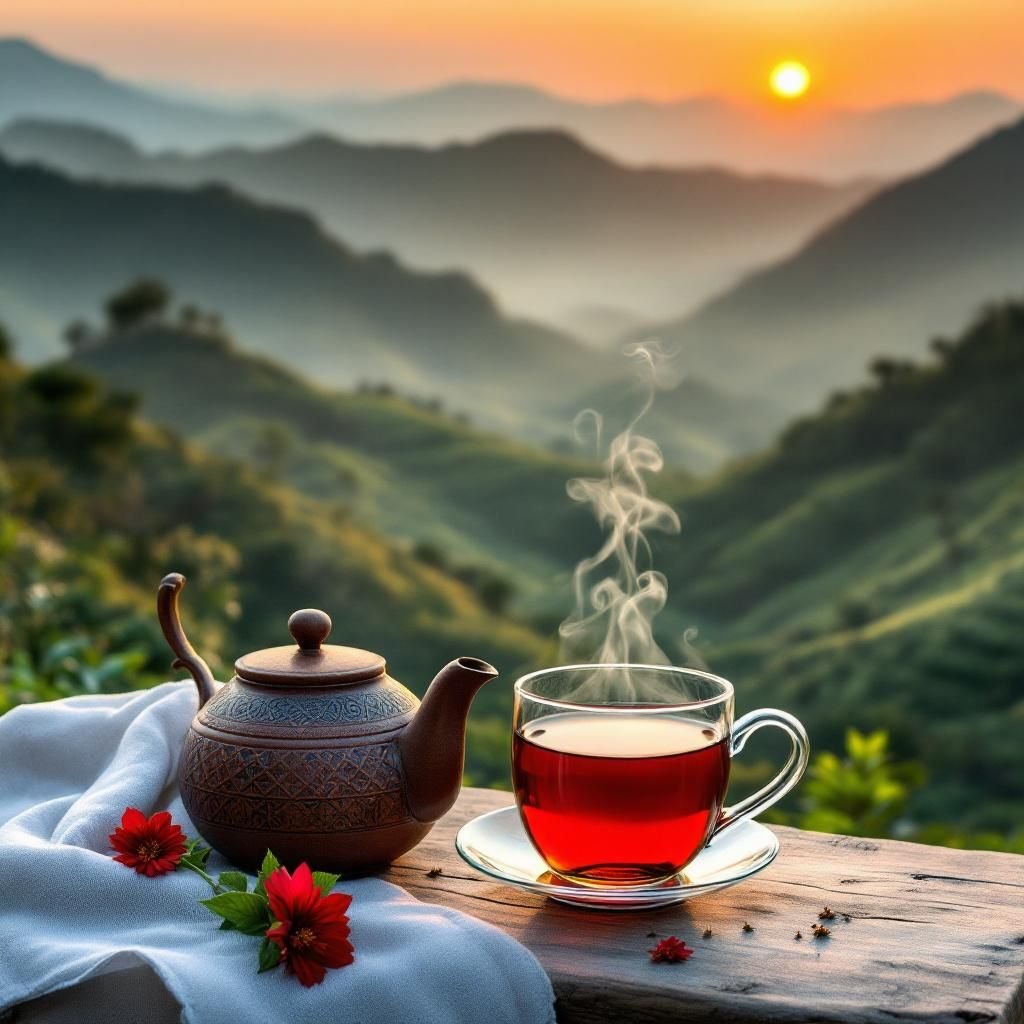 A close-up of various loose leaf teas from Sapa's ancient forests
