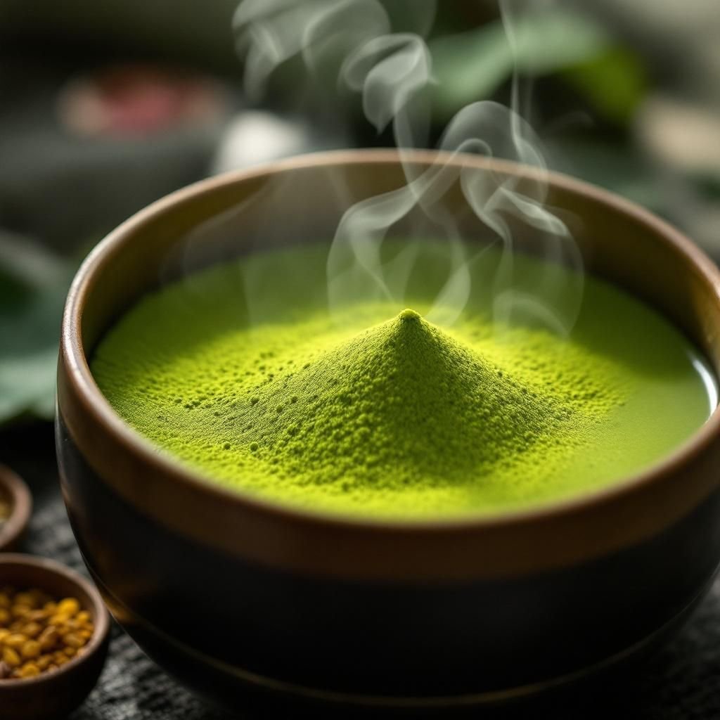 Lush green tea fields in Uji, Japan during spring harvest season