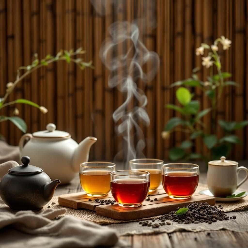 A traveler calculating expenses with a cup of tea beside them.