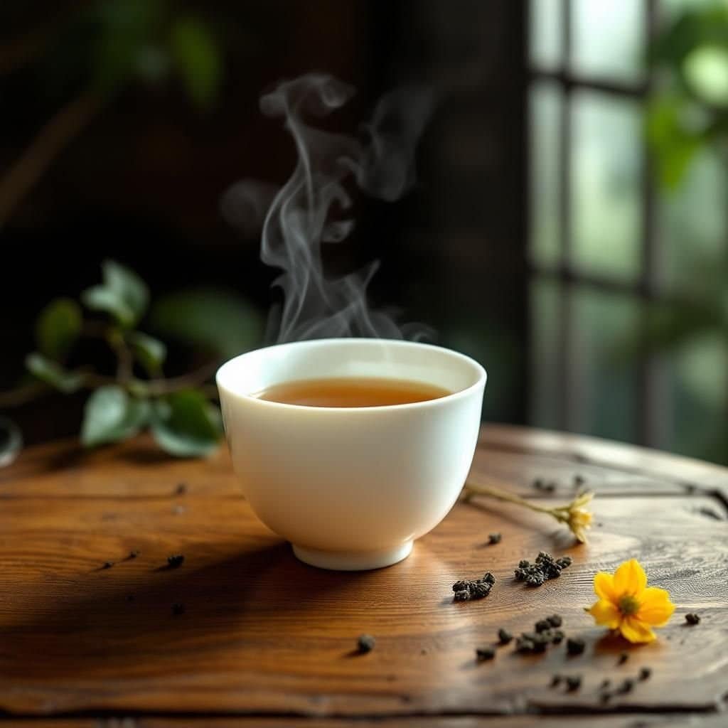 A variety of tea leaves harvested in Ha Giang's ancient forests.