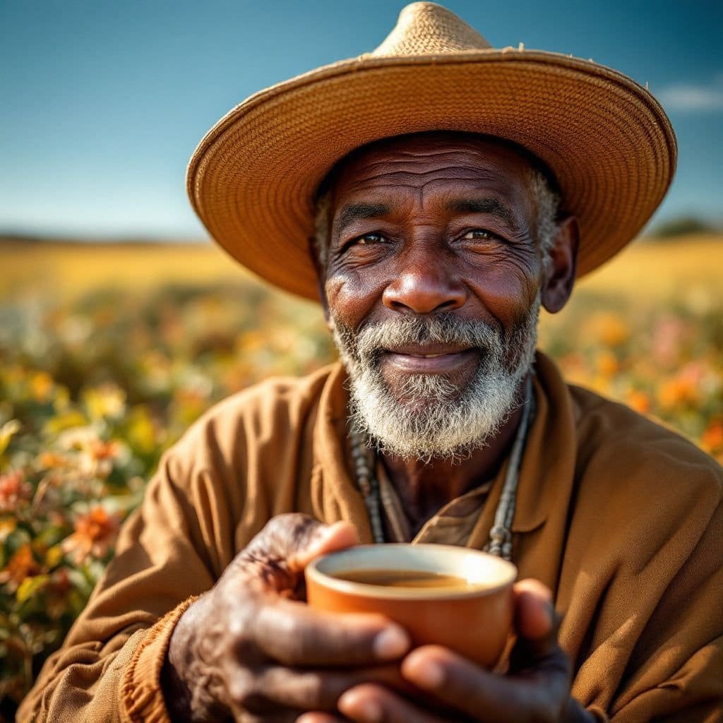 A traveler booking a Rooibos tea tour in Cederberg mountains.