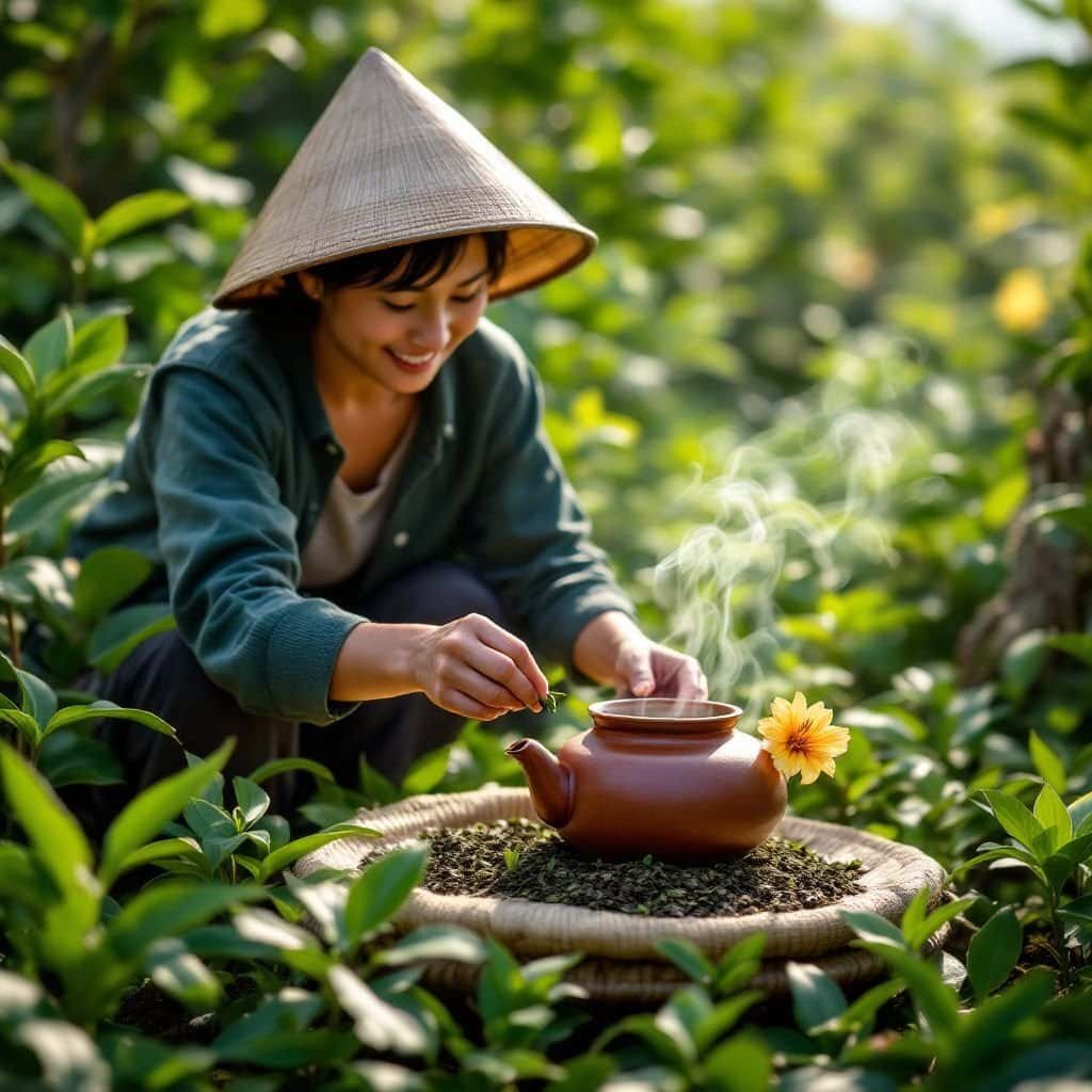 Exploring Suoi Giang's Ancient Tea Trees - local culture