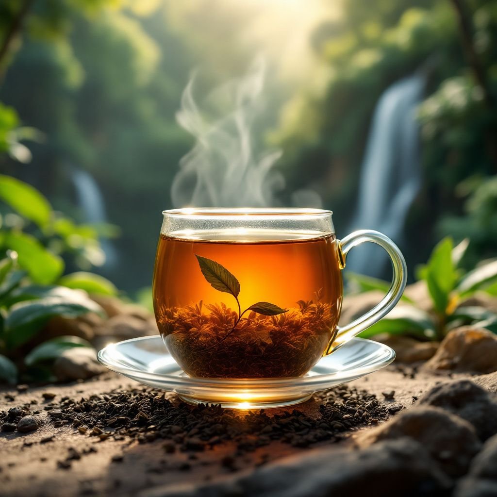 Lush tea plantations in Sun Link Sea, Taiwan, showcasing oolong tea varieties.